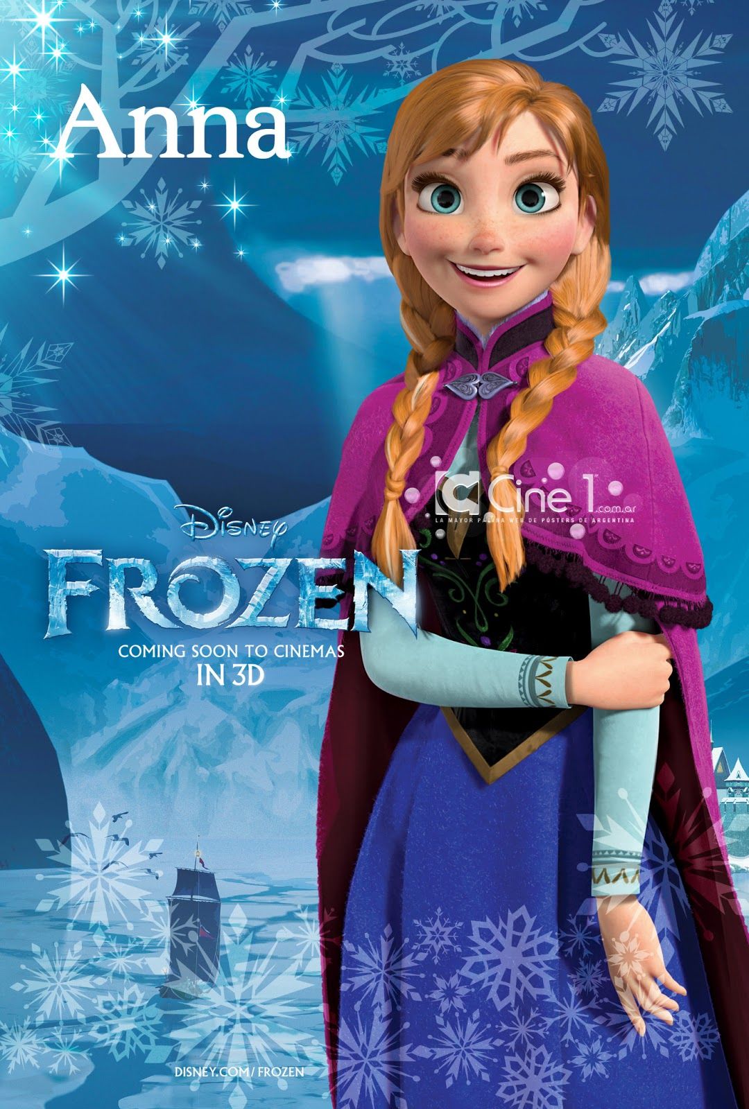 Frozen Anna Character Poster