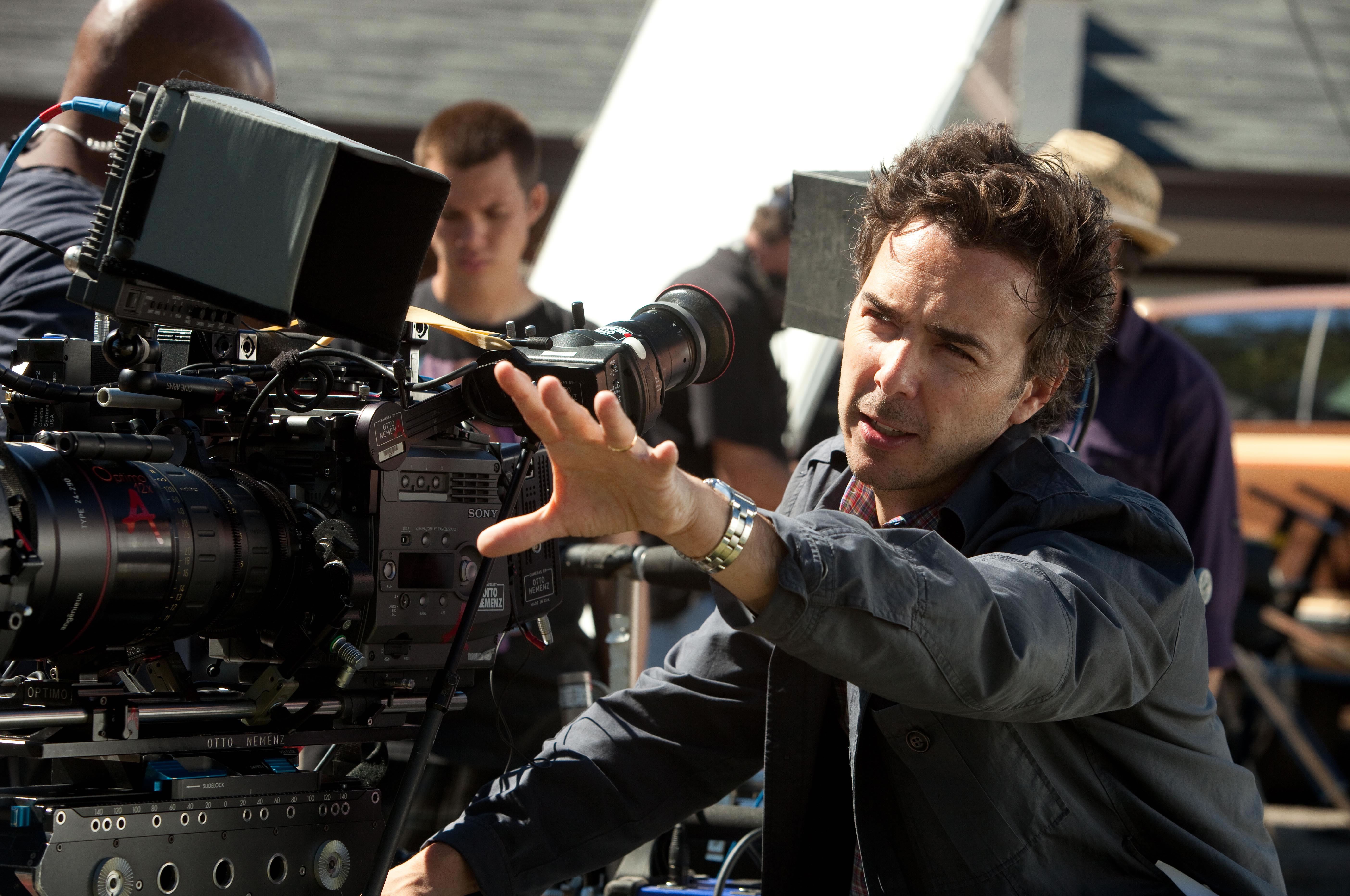Director Shawn Levy on the set of Real Steel
