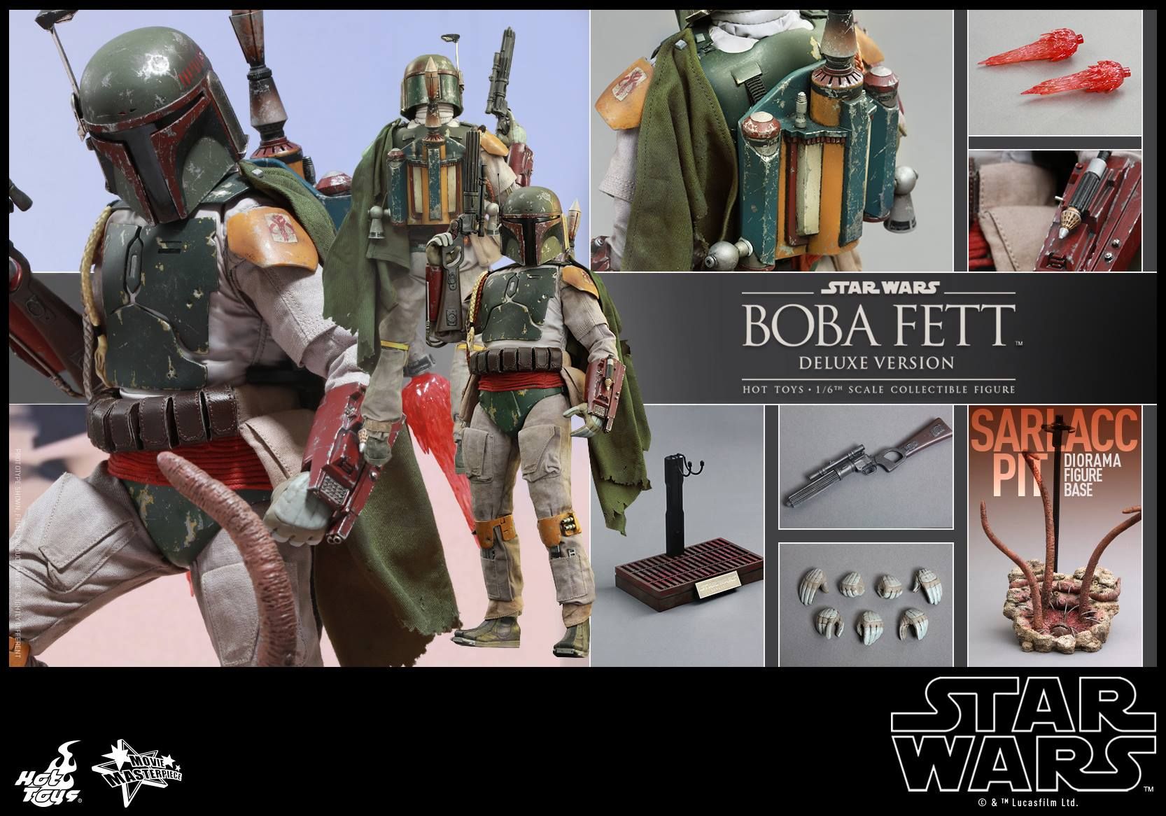 Star Wars Boba Fett Hot Toys Deluxe Figure 1