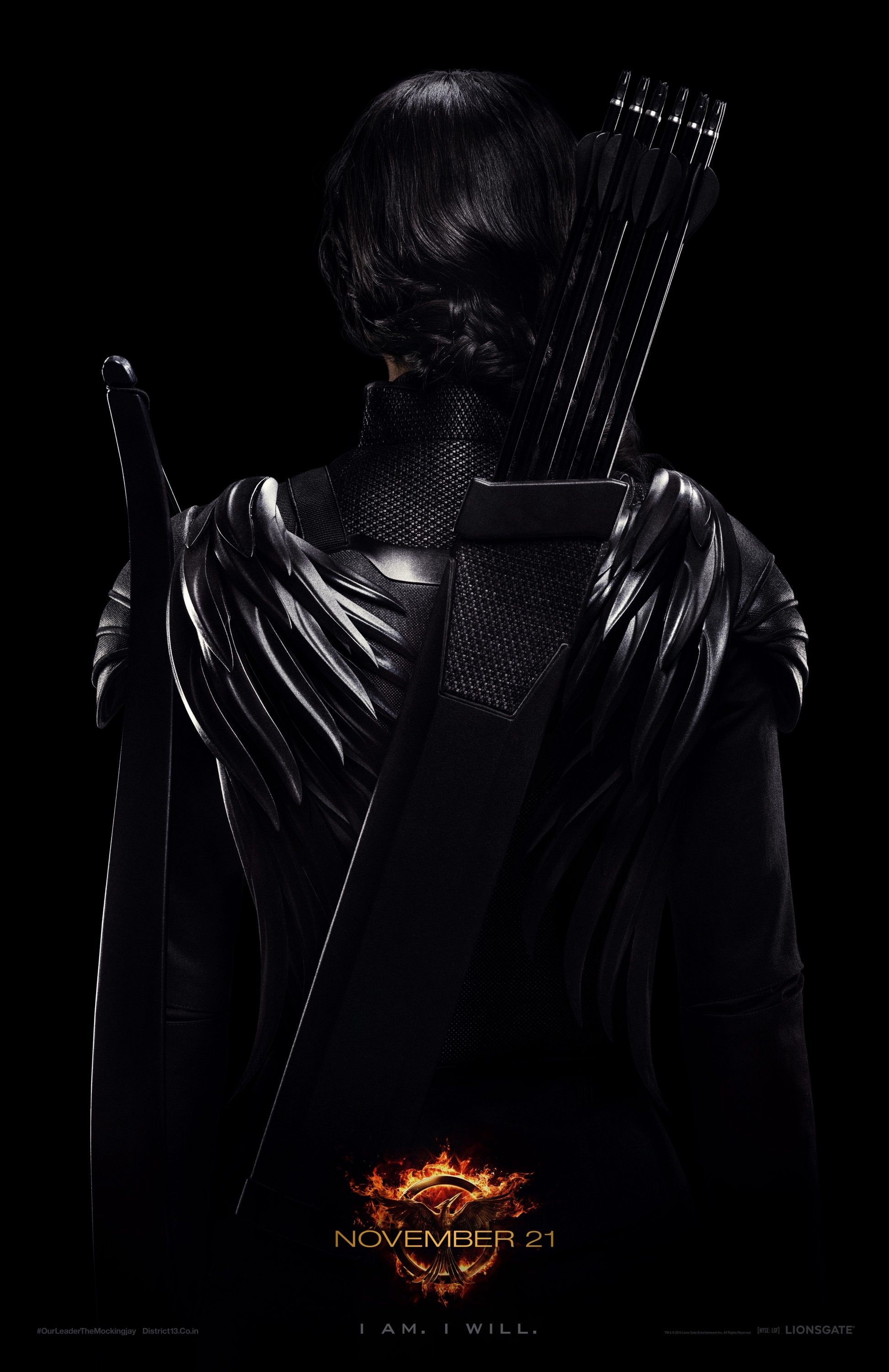 The Hunger Games: Mockingjay Part 1 Katniss Rebel Warrior Poster