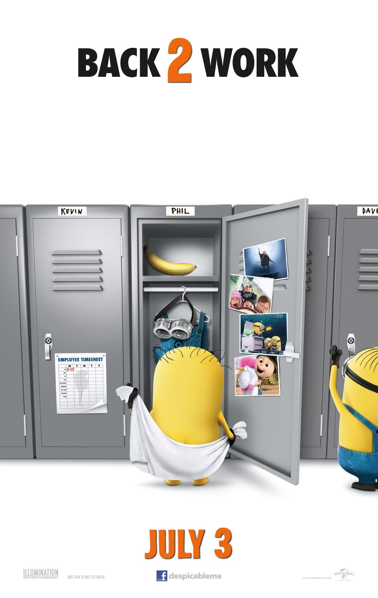 Despicable Me 2 Back 2 Work Poster