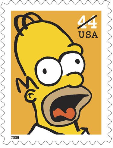 The Simpsons Postage Stamps #1