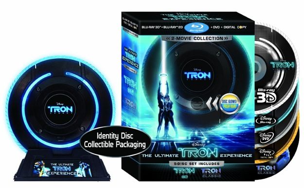 Tron: Legacy five-disc Blu-ray artwork