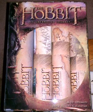 The Hobbit Scroll Calendar box