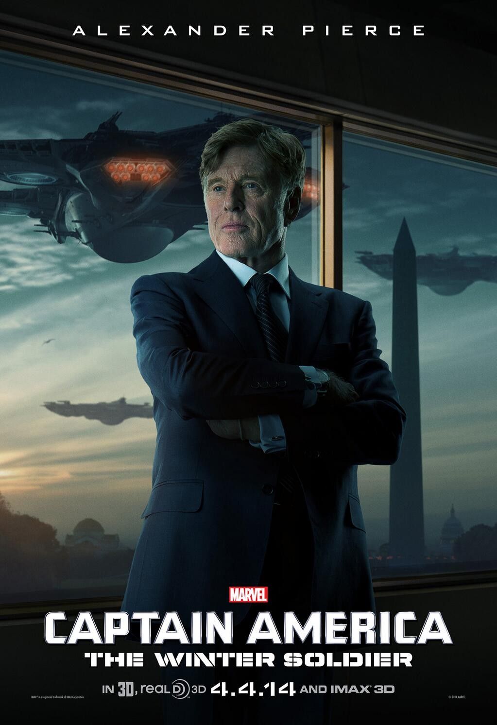 Captain America: The Winter Soldier Robert Redford Character Poster