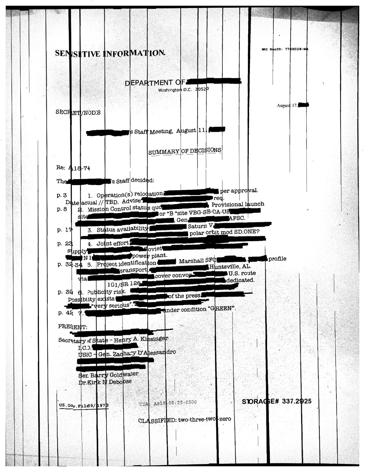 Apollo 18 Secret Document #2