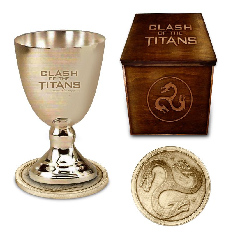 Chalice with Metal Coaster in Wooden Box