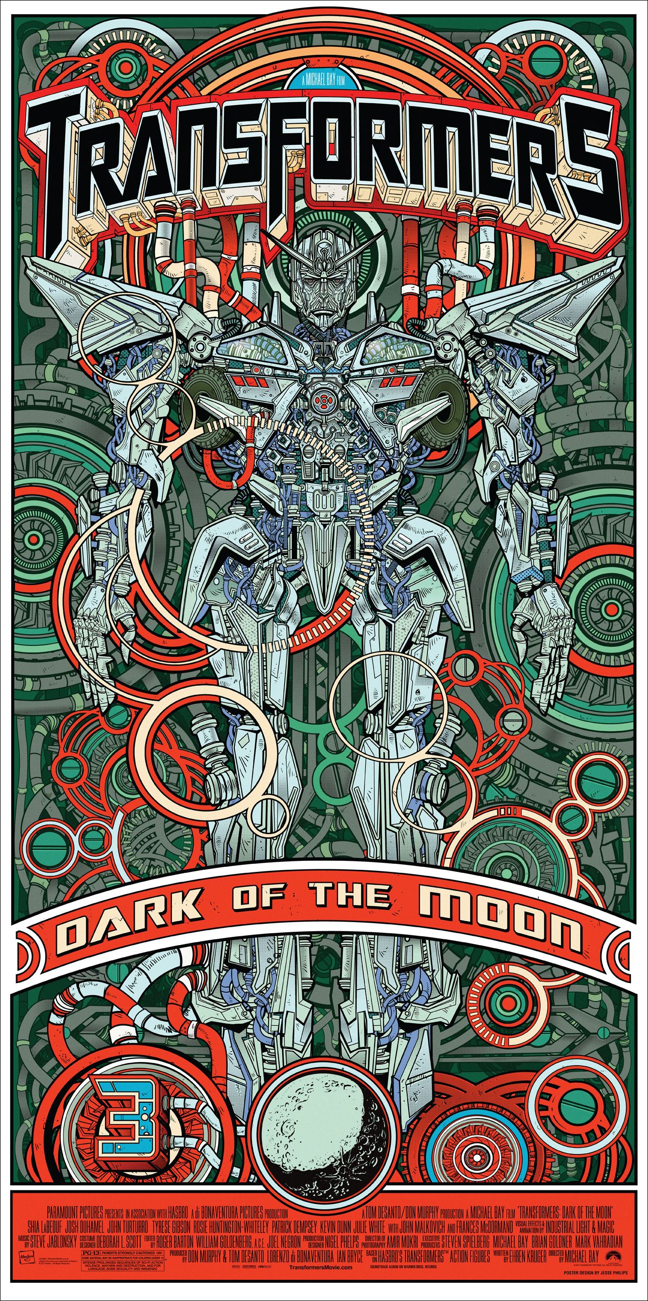 Transformers Dark of the Moon Alamo Drafhouse Poster #1