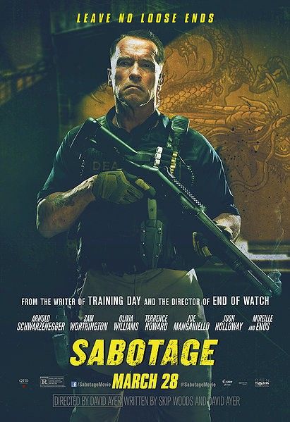 Sabotage Arnold Schwarzenegger Character Poster