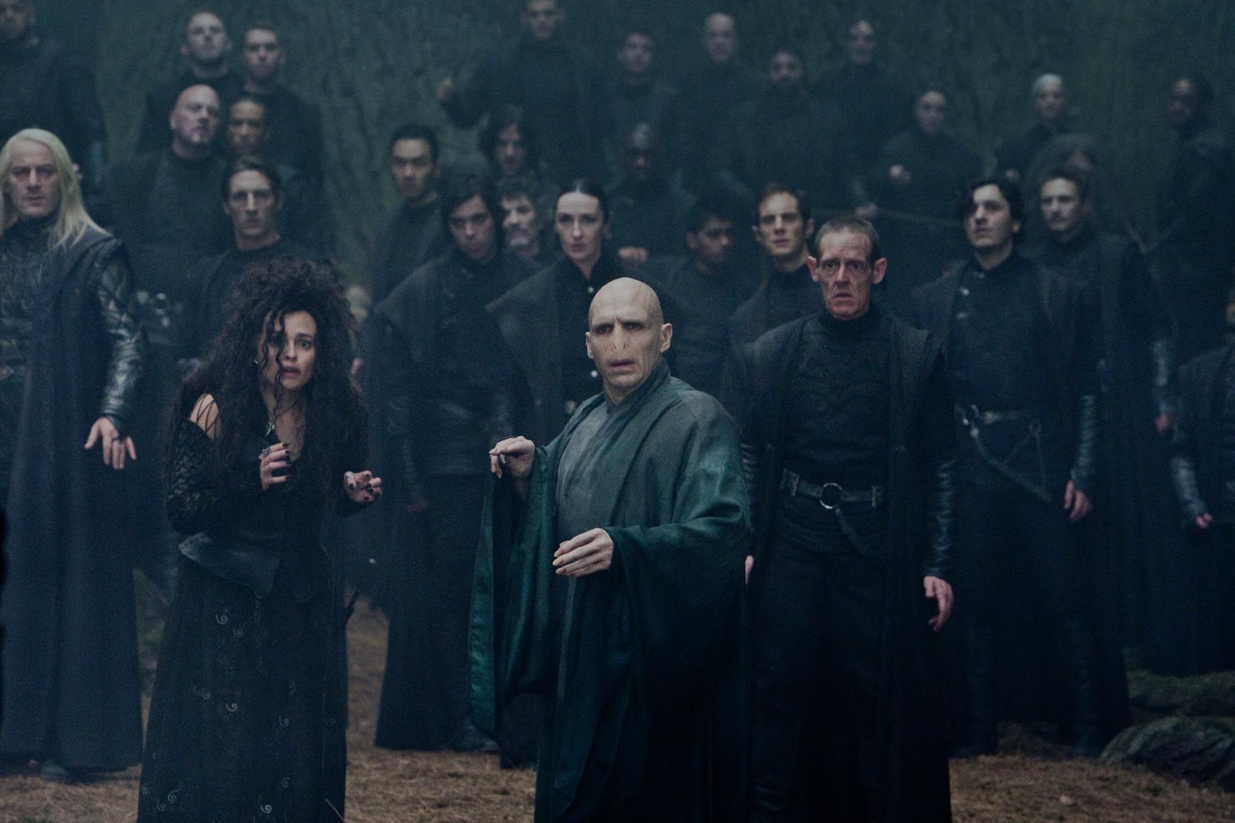 Voldemort and Bellatrix in Harry Potter and the Deathly Hallows - Part 2