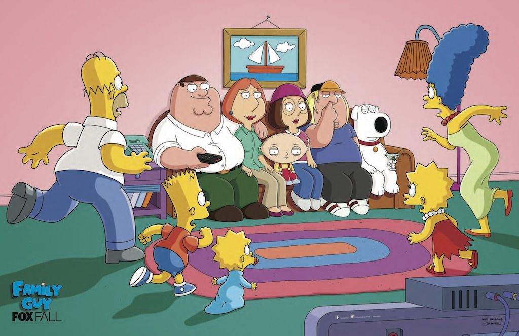 Family Guy The Simpsons Couch Gag Comic-Con 2014