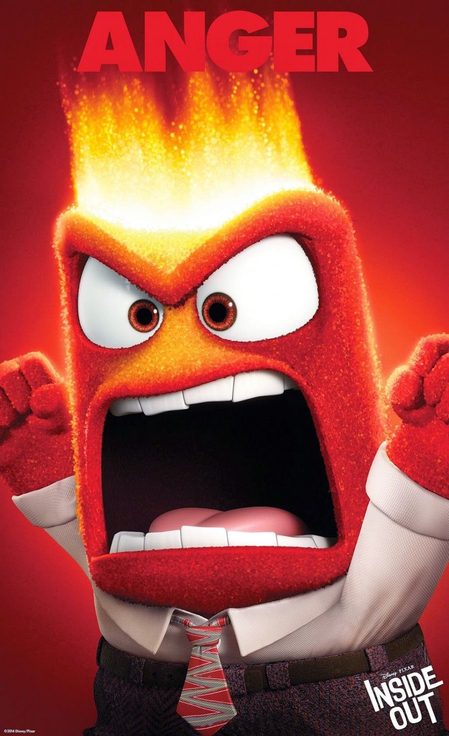 Inside Out Anger Character Poster