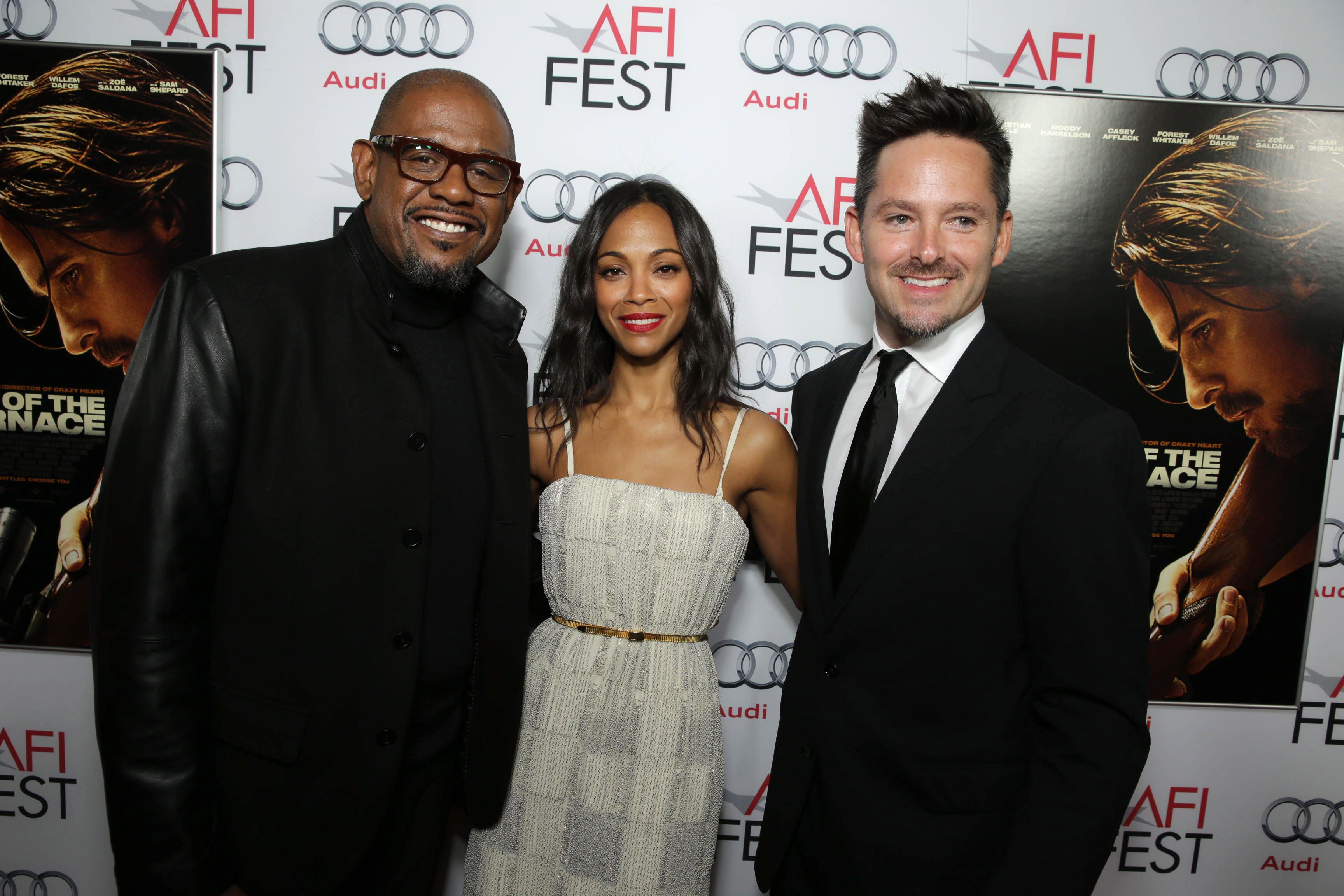 Director Scott Cooper, Forest Whitaker and Zoe Saldana at the AFI Fest premiere of Out of the FurnaceThe project originated with an original screenplay by {17} entitled {18}, which landed on The Black List in 2008. The director talked about how he re-wrote the script, and which elements remained from the original draft.