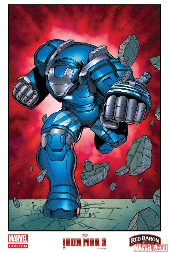 Iron Man 3 Comic Art Poster 5
