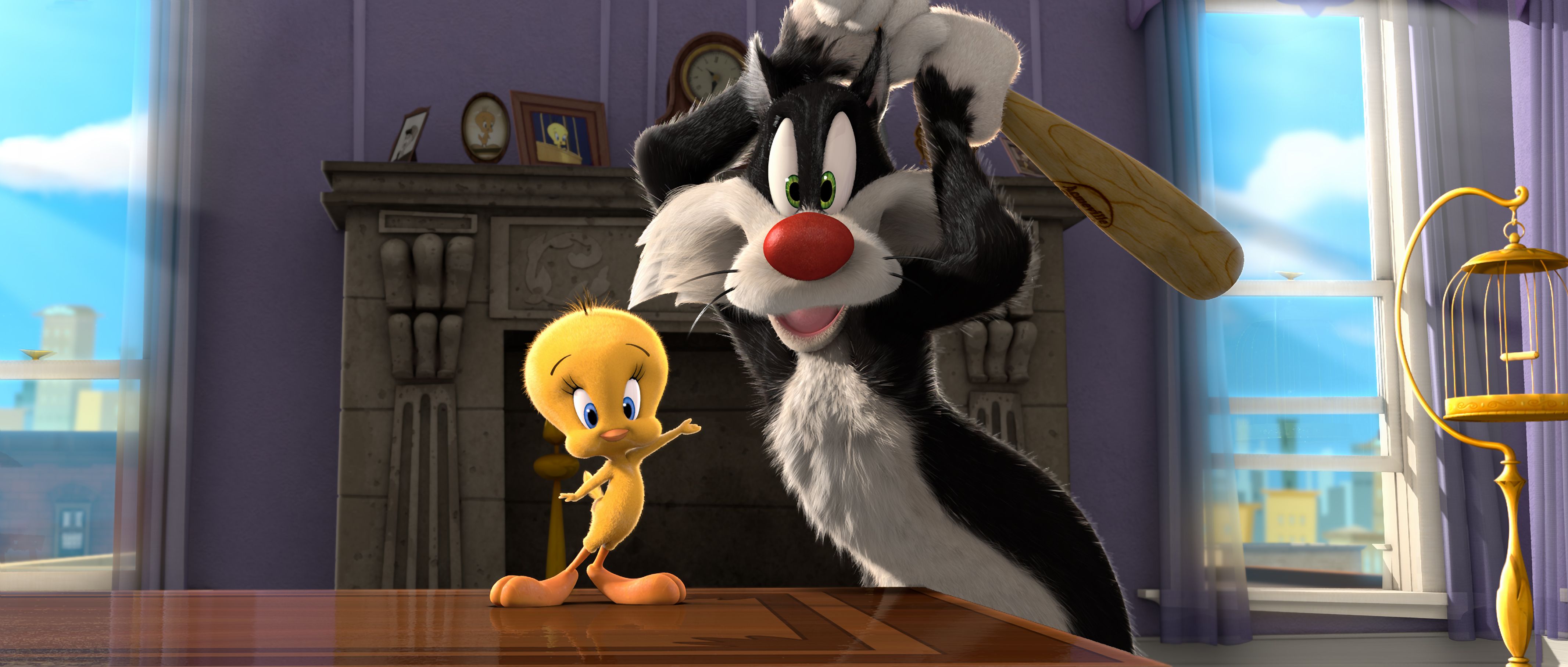 I Tawt I Taw a Puddy Tat comes to theaters November 18th{14}: Okay. These things are out there. You can go on Youtube, and type in I Tawt I Taw a Puddy Tat, followed by {15}, and you will hear the song. Some people have actually done little montages, putting visuals to the song. Its out there, you can hear it. When he handed it to me, I listened to it over and over again. I watched a lot of Sylvester and Tweety cartoons again. I got familiar again. The big difference between the song and the sho