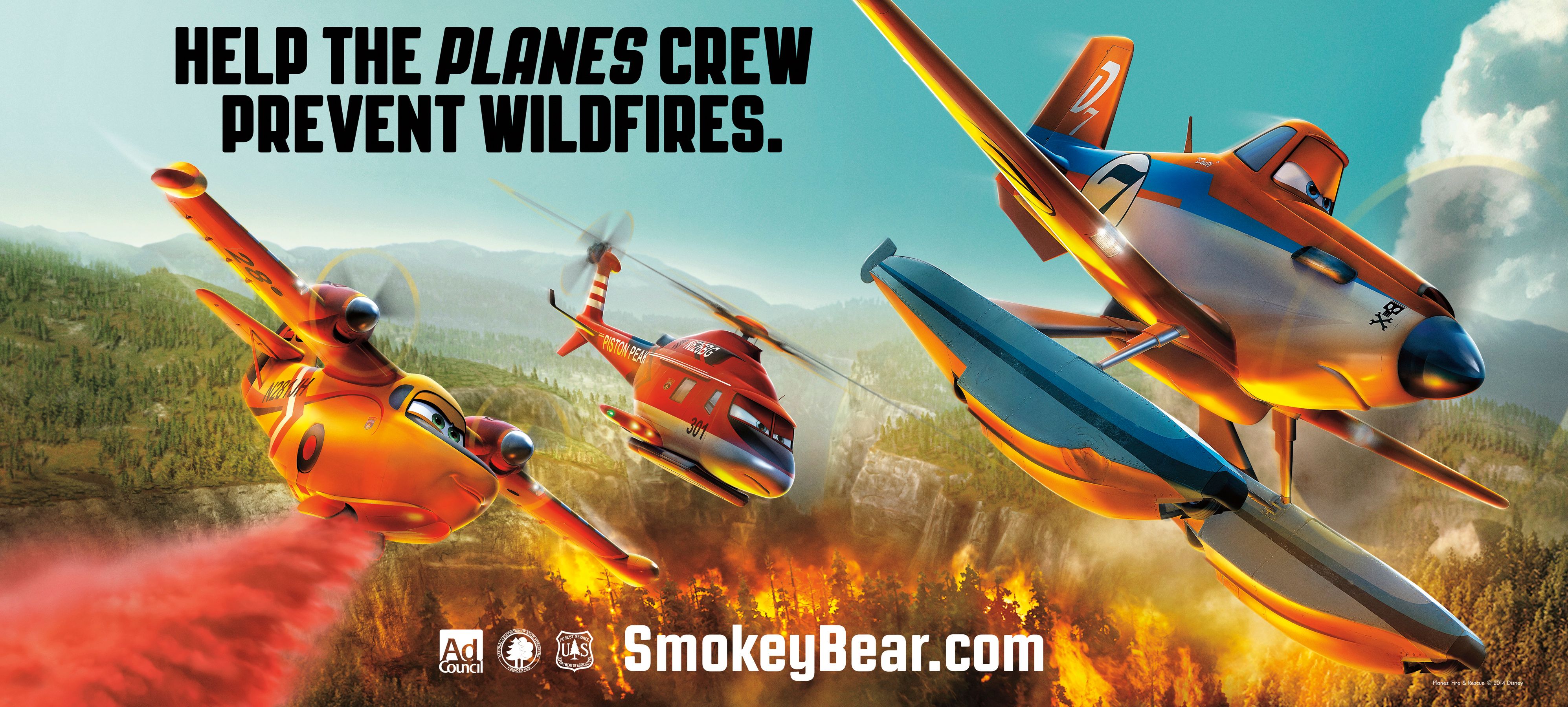 Planes Fire and Rescue Smokey Bear PSA