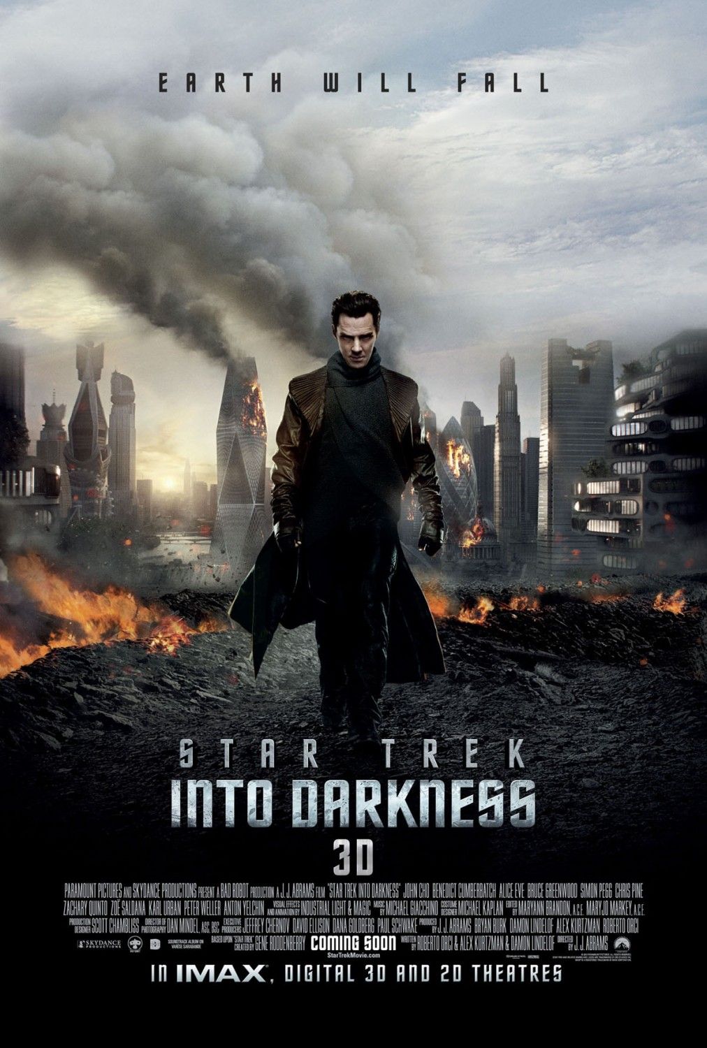 Star Trek Into Darkness Earth will Fall Poster