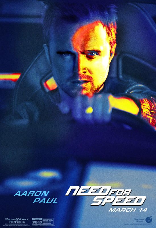 Need for Speed Aaron Paul Character Poster