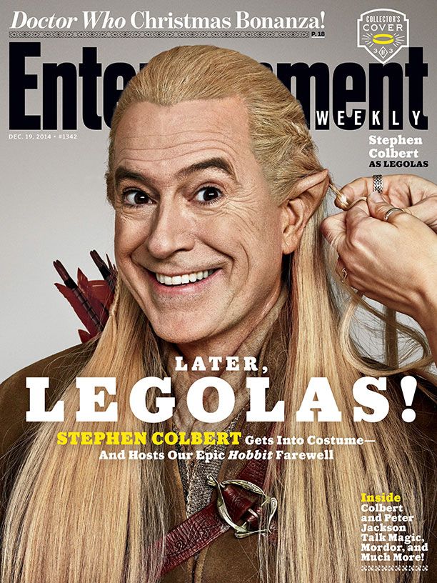Hobbit Stephen Colbert EW Cover 2