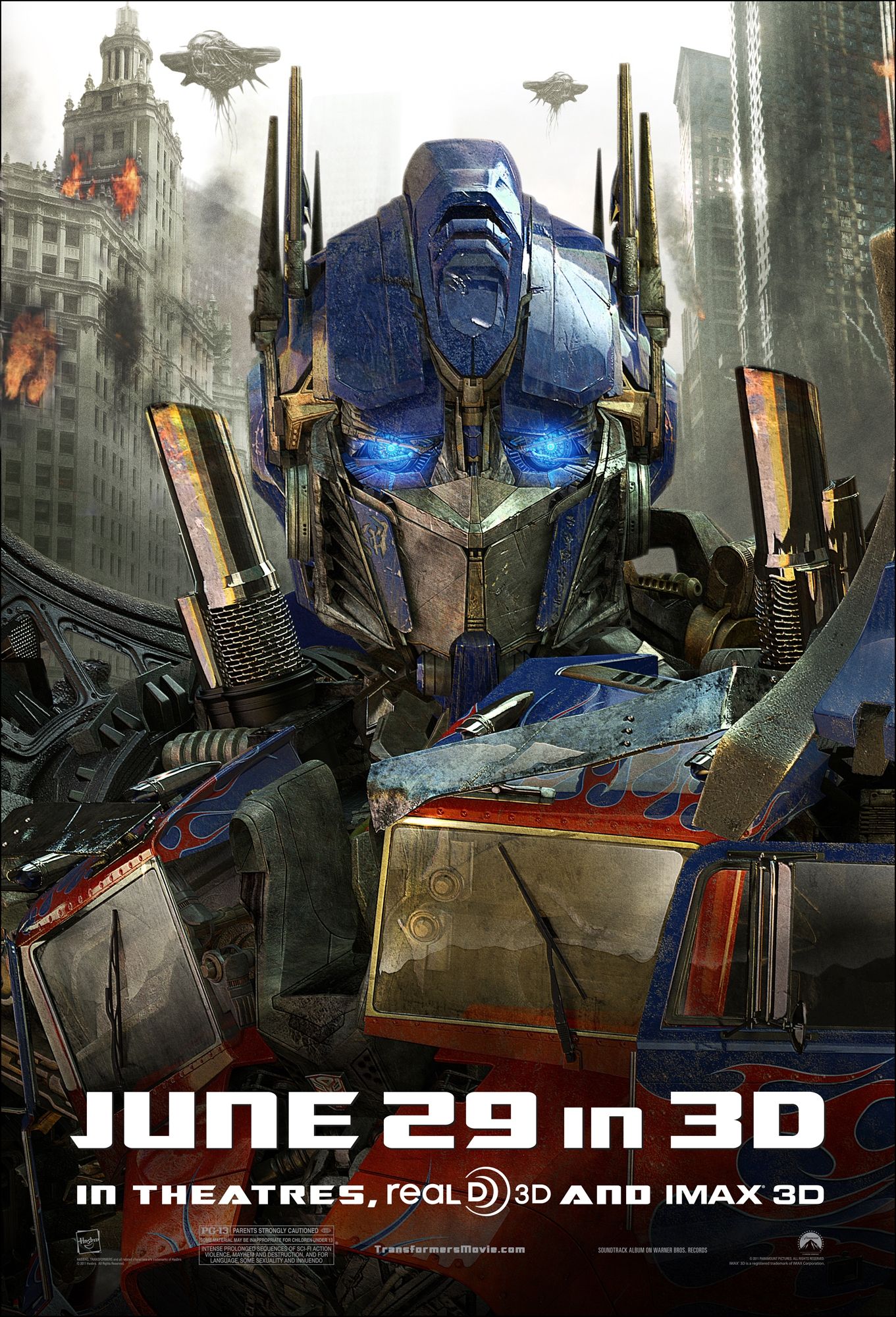 Transformers: Dark of the Moon Optimus Prime Poster