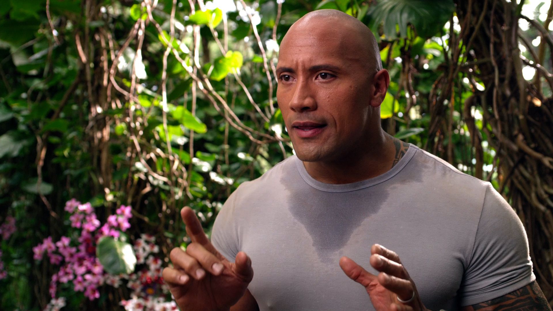 Dwayne Johnson stars as Hank Parsons in Journey 2: The Mysterious Island{29} That's a good thing, sure. That's a great thing. I never wanted to just stay in one genre, or defined as an actor who can only work in one genre. For me, it's fun, and that's how I grow as an actor. I think it's fun and interesting to the audience, too. I may throw curveballs to the audience, but I seldom throw change-ups.