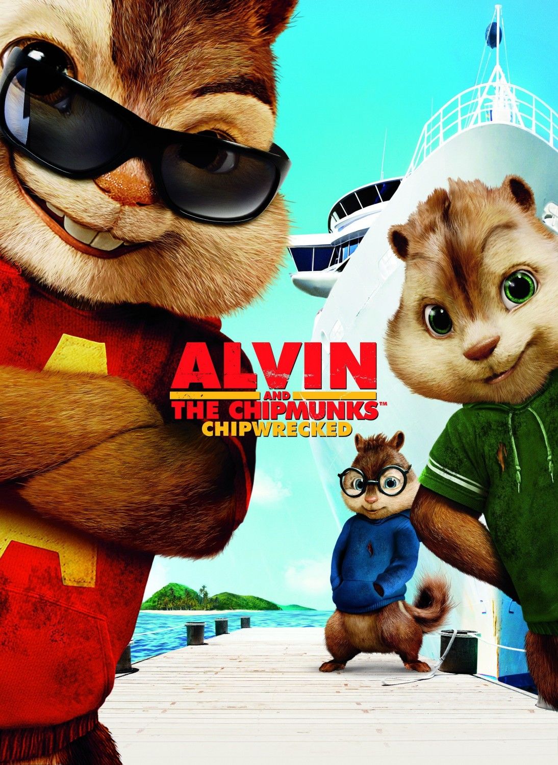 Alvin and the Chipmunks: Chip-Wrecked Poster #4