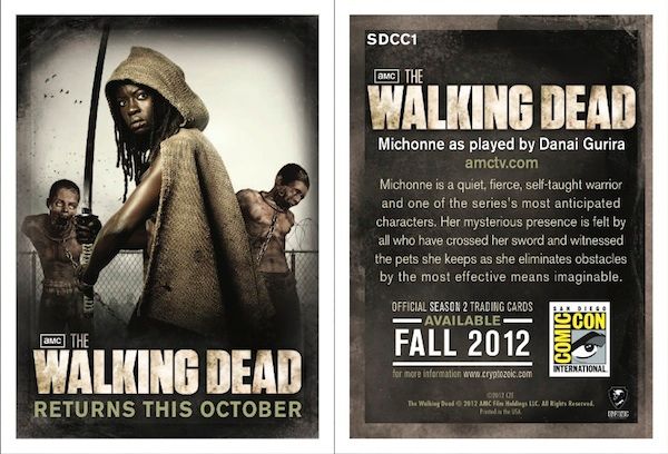 The Walking Dead SDCC Trading Card