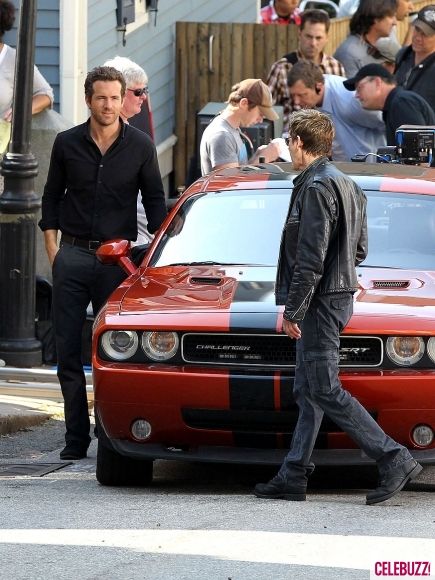 Ryan Reynolds and Kevin Bacon on the R.I.P.D. Boston Set #2