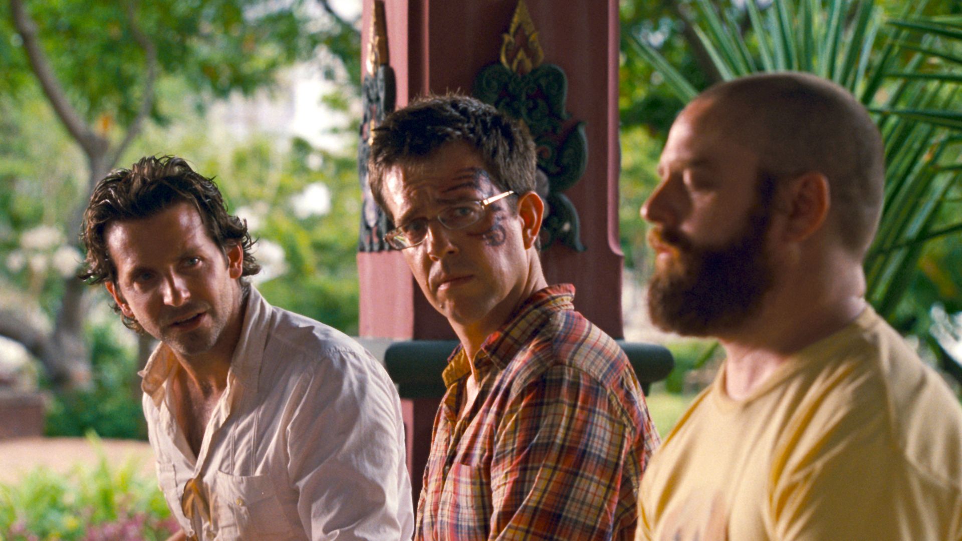 Bradley Cooper, Ed Helms and Zach Galifianakis in The Hangover Part II