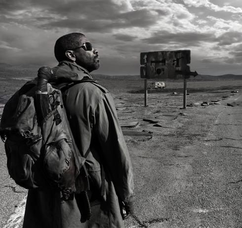 Denzel Washington in the post-apocalyptic thriller The Book of Eli