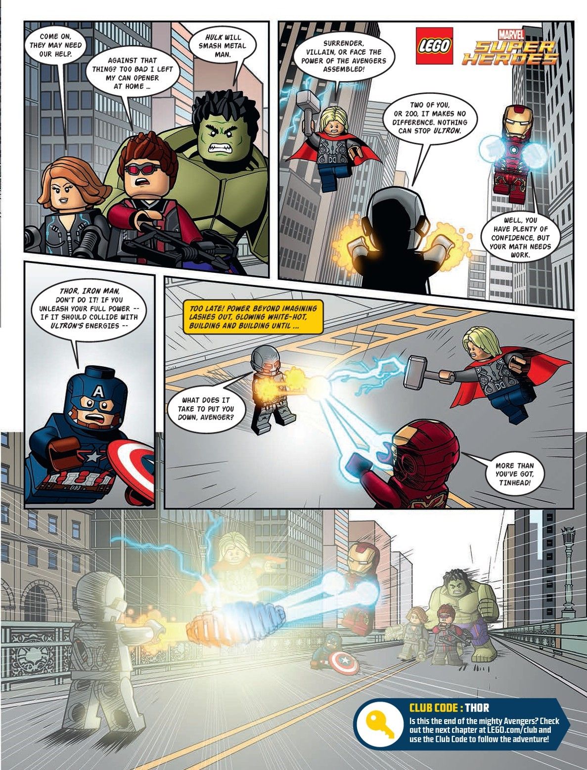 Avengers: Age of Ultron Lego Comic Book 3