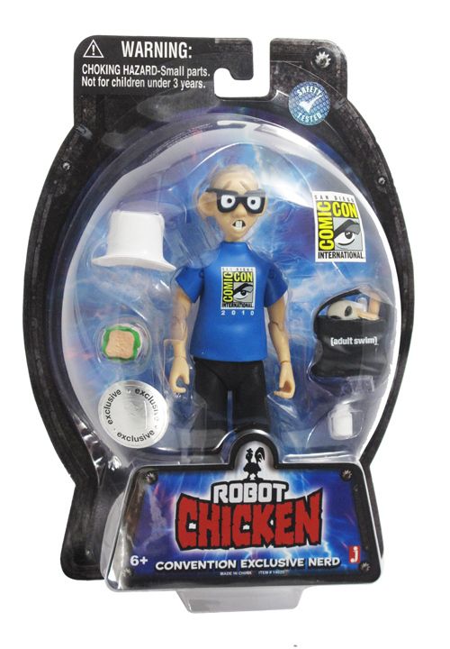 Robot Chicken Convention Nerd action figure packaged