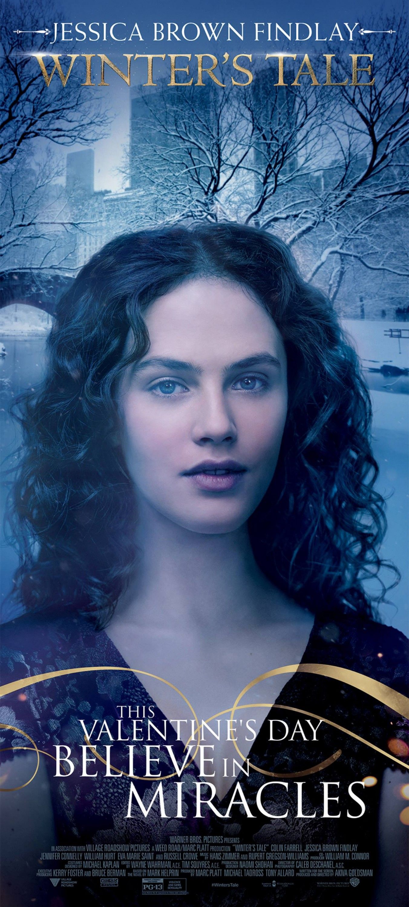 Winter's Tale Jessica Brown Findlay Character Poster