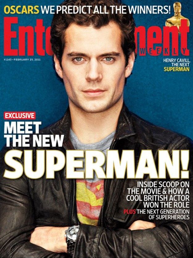 Superman's Henry Cavil EW Cover
