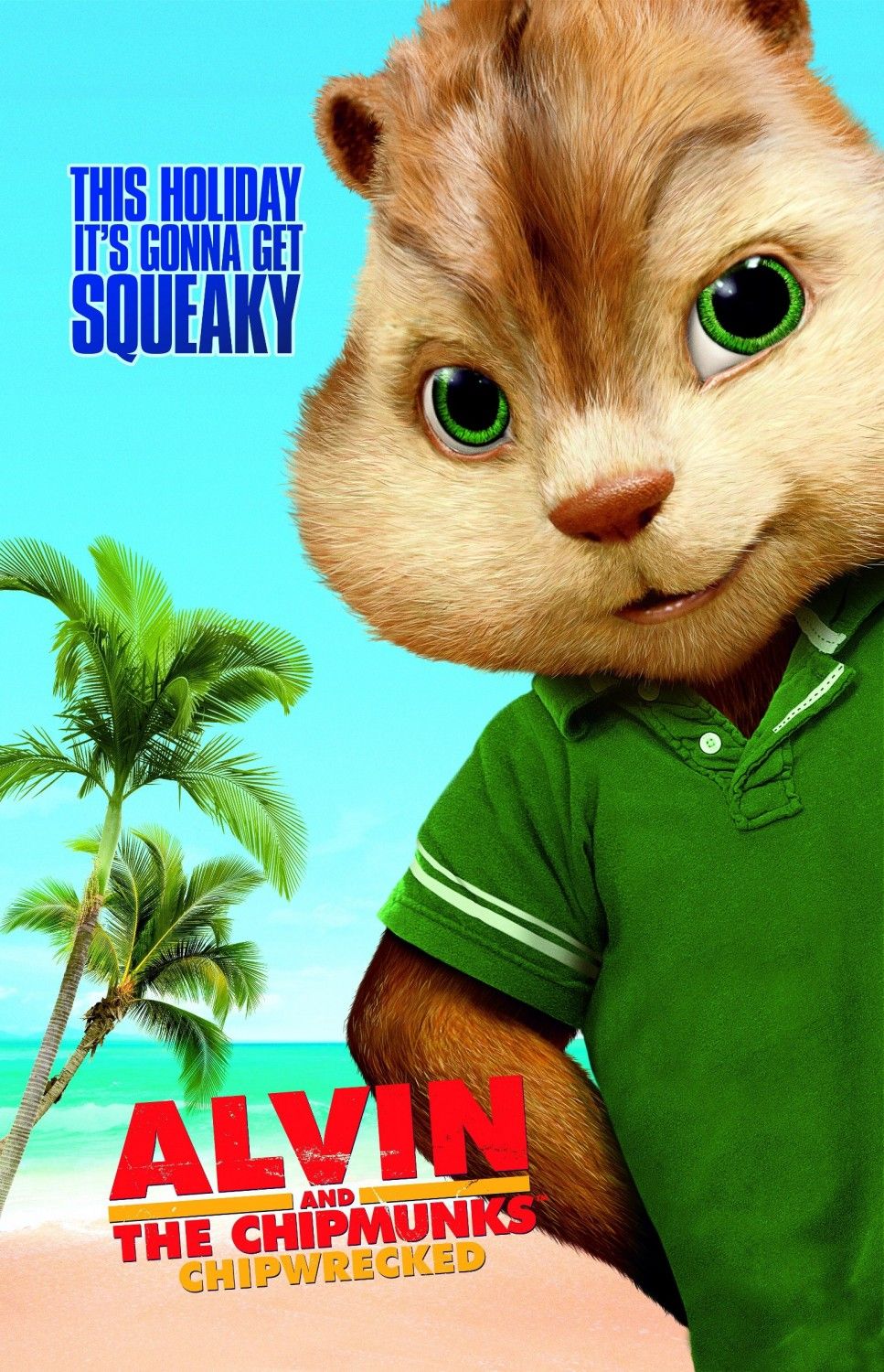Alvin and the Chipmunks: Chip-Wrecked Poster #2
