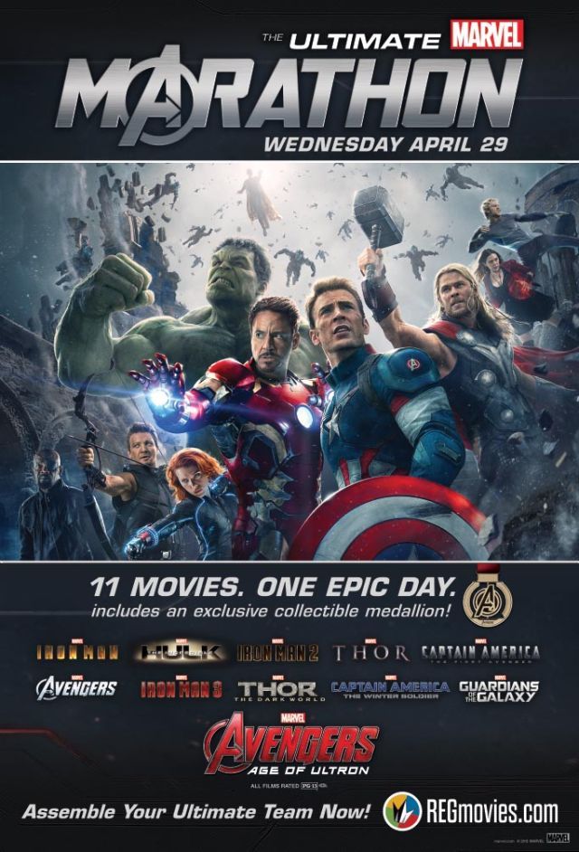 The Ultimate Marvel Marathon Poster