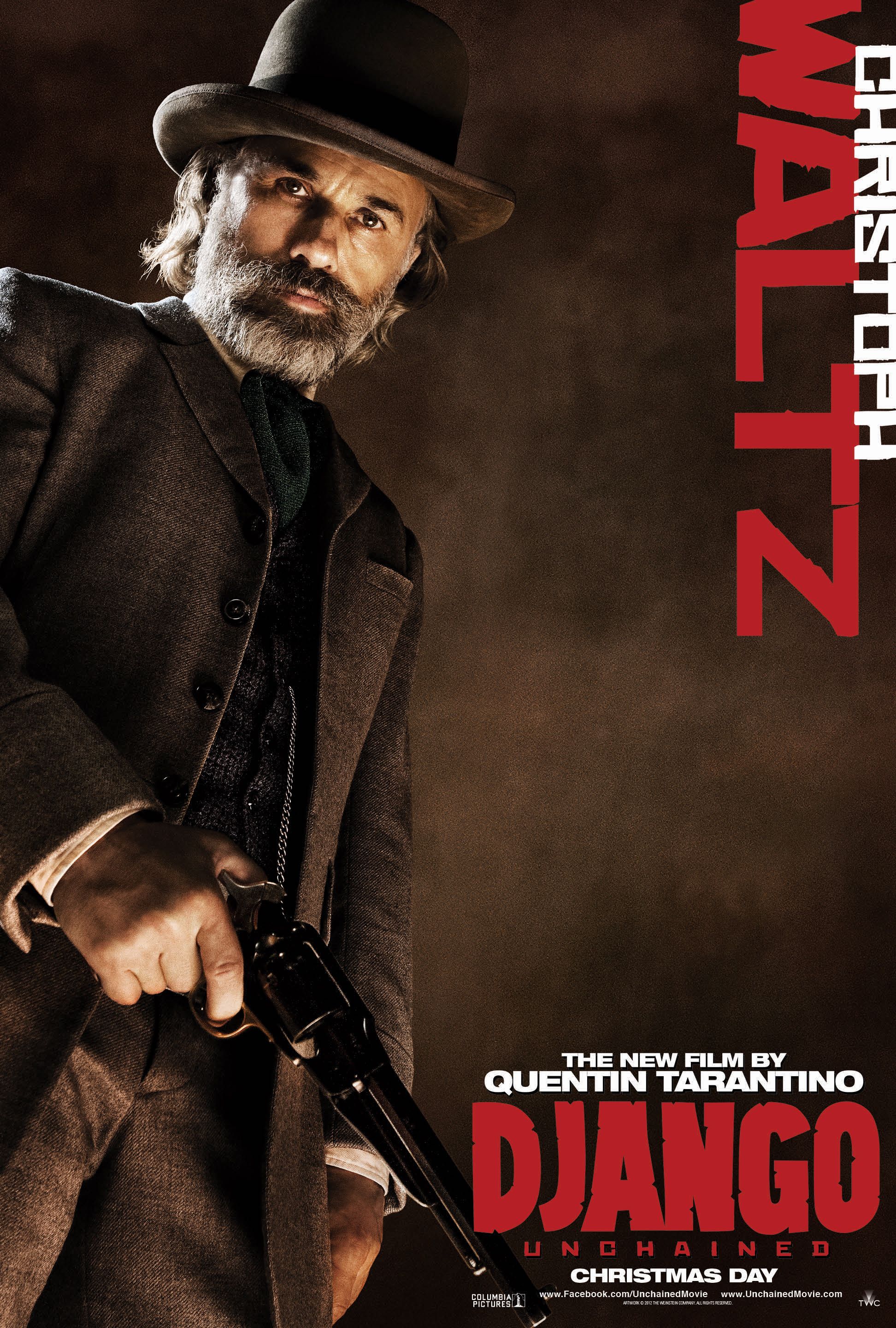 Django Unchained Christoph Waltz Poster