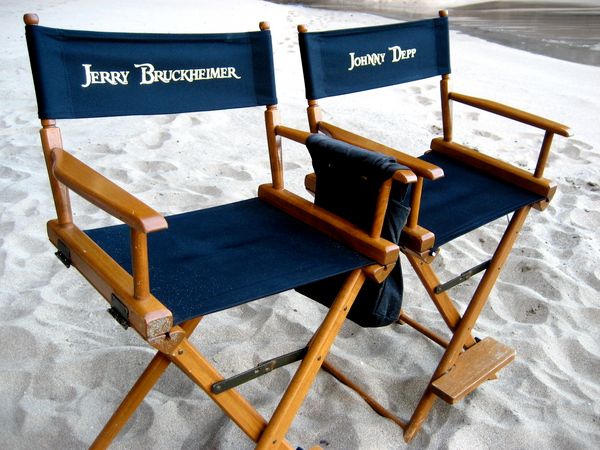 Jerry Bruckheimer and Johnny Depps Chairs