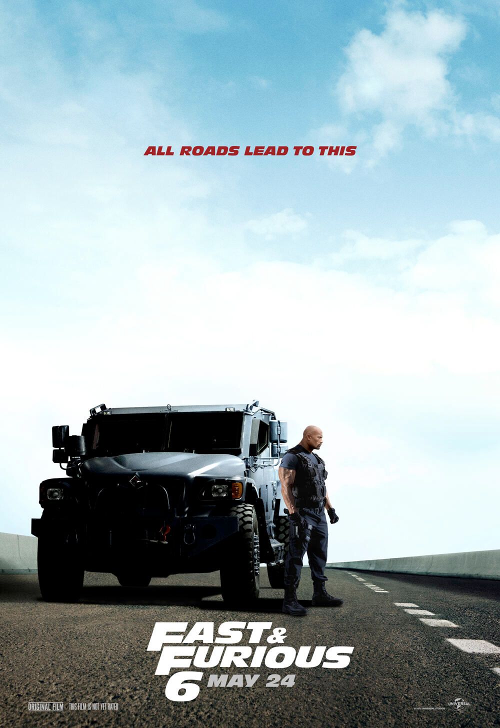 Fast & Furious 6 Poster with Dwayne Johnson as Hobbs