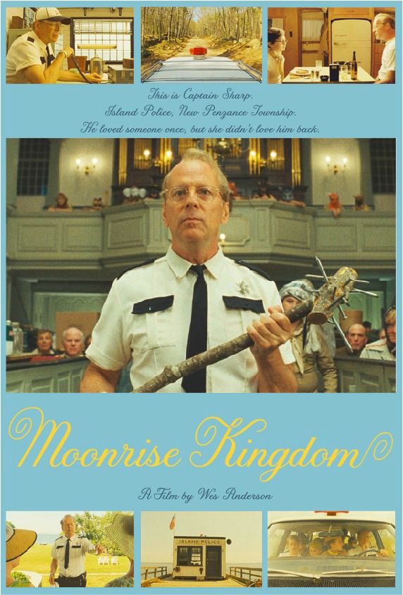 Captain Sharp Moonrise Kingdom Poster