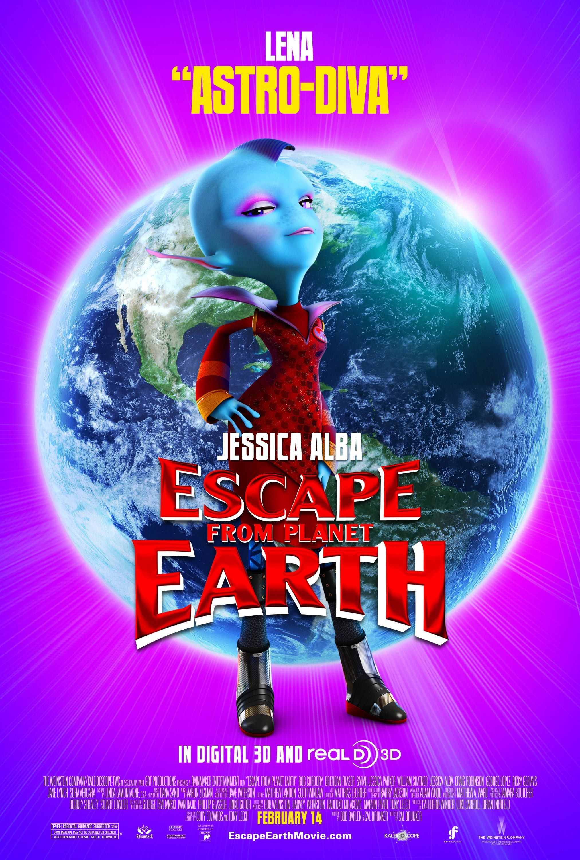 Escape From Planet Earth Lena Thackelham Character Poster