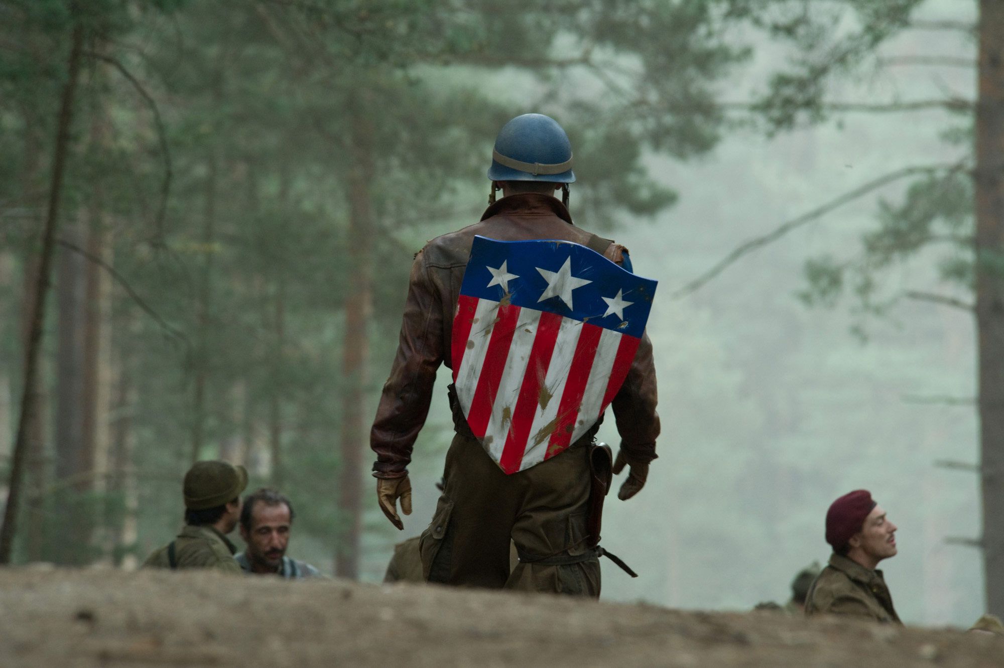 Chris Evans' iconic shield in Captain America: The First Avenger