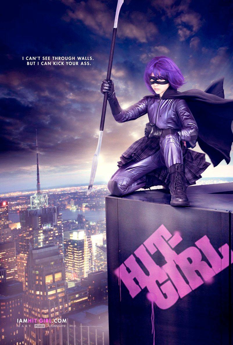 Kick-Ass poster featuring Hit Girl