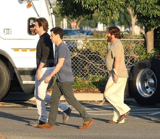 Bradley Cooper, Zach Galifianakis and Justin Bartha