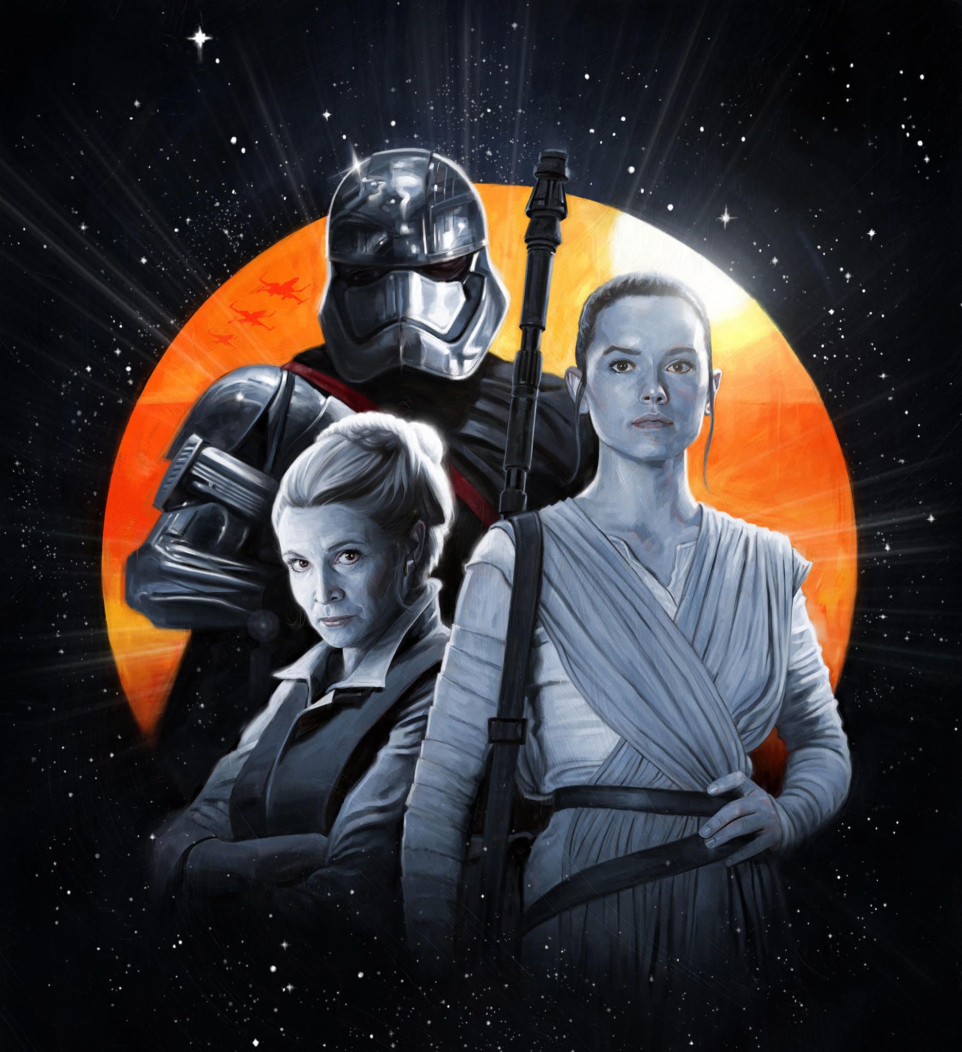 Star Wars 7 Women Poster