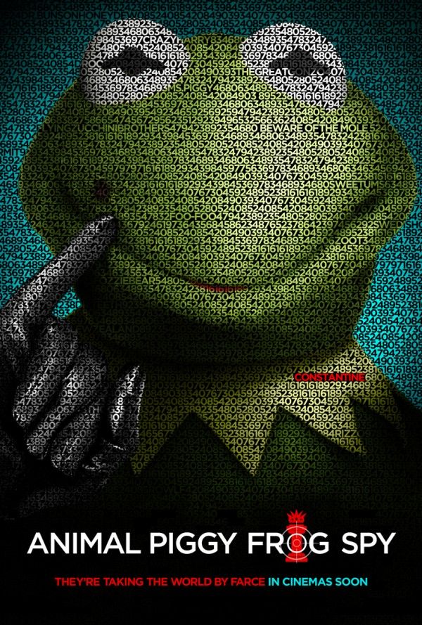 Muppets Most Wanted Tinker, Tailor, Soldier, Spy Parody Poster