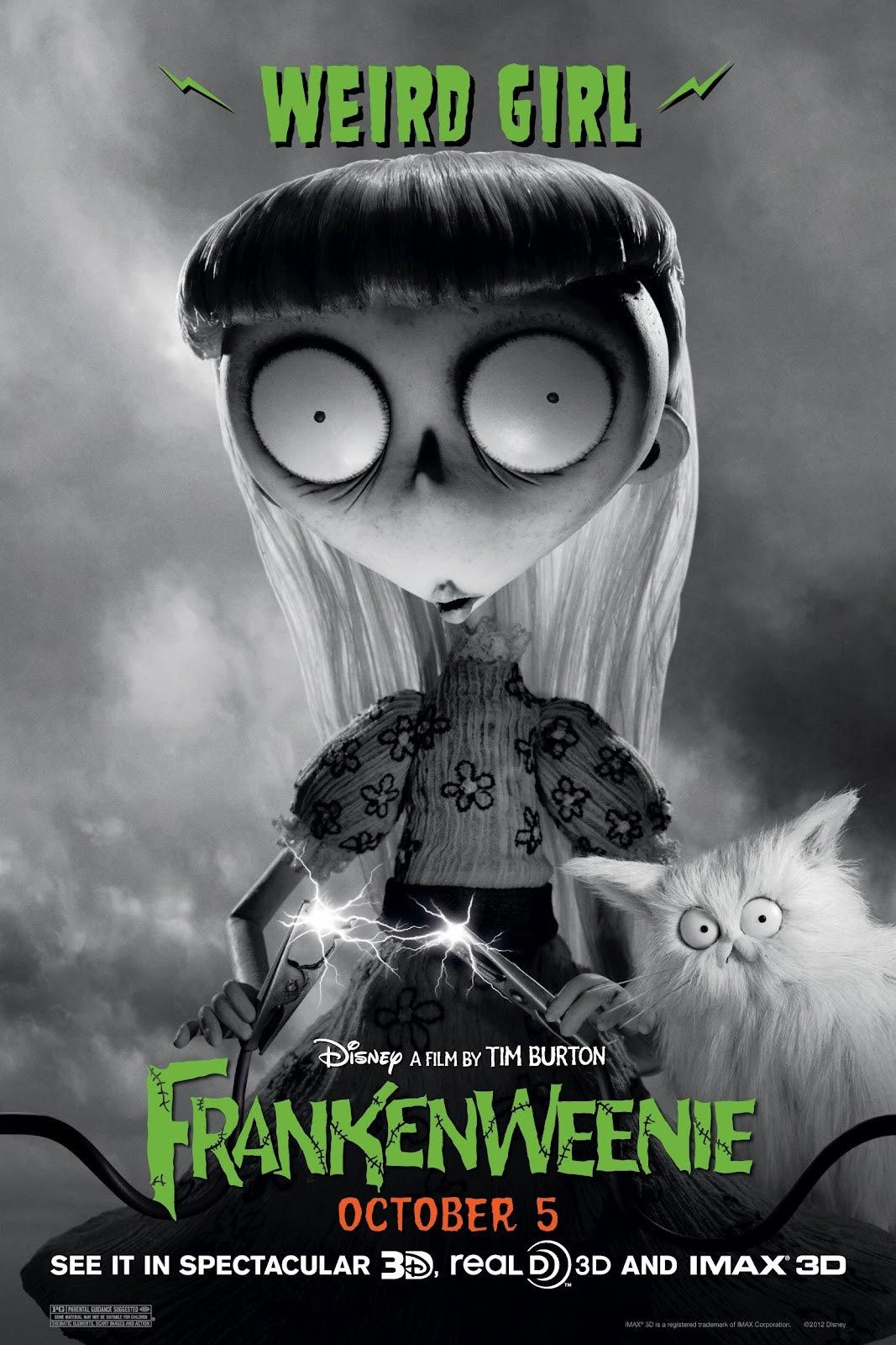 Frankenweenie Weird Girl Character Poster