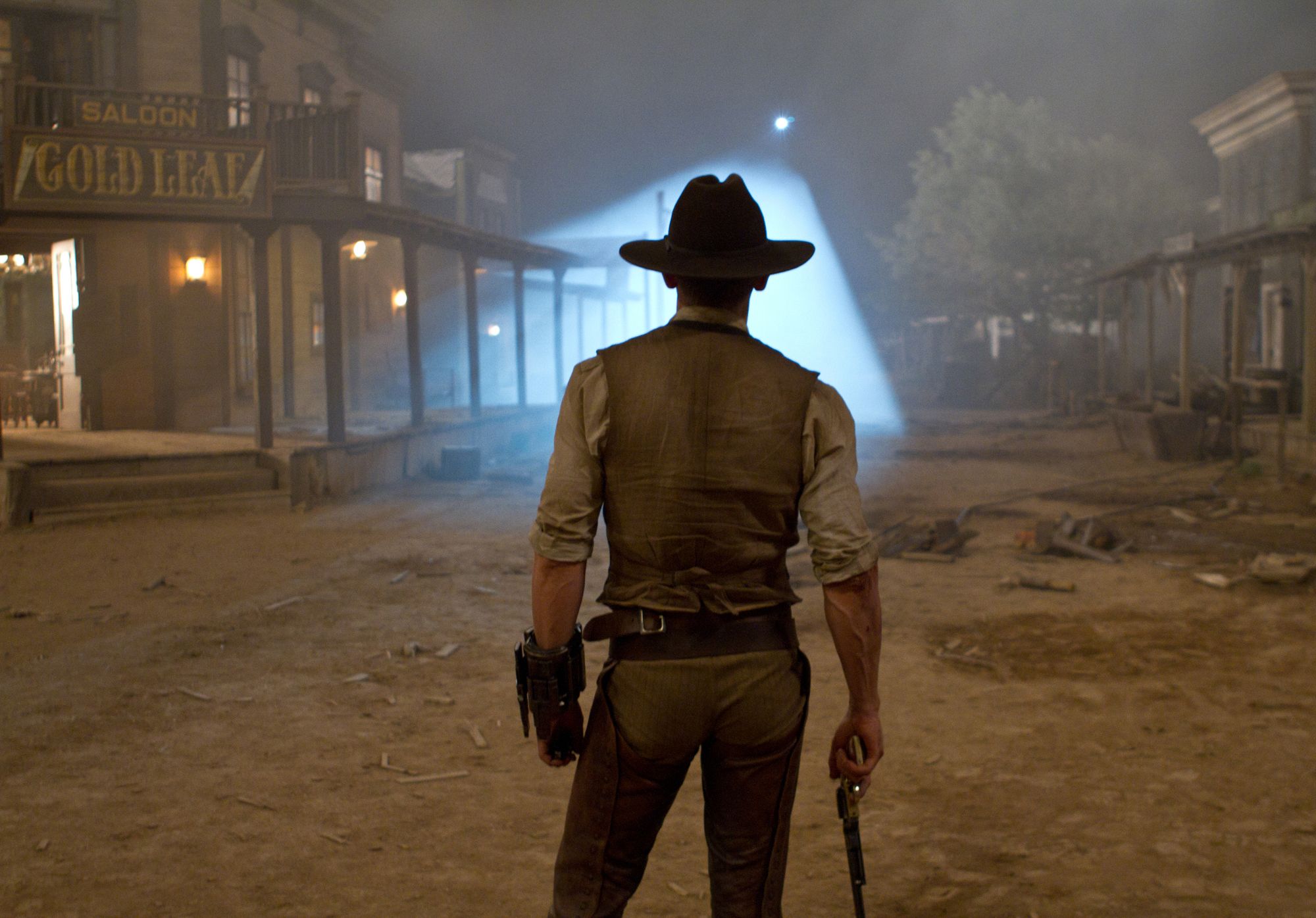Jon Favreau's Cowboys and Aliens comes to theaters everywhere July 29 2011We also asked {85} if Favreau had first mentioned this project to him while they were making {86}, or if he just decided to do the film because he had so much fun with the director last time? Yeah, we just had a good time. Bob and {87} have a great track record, obviously, and {88} was a big part of the decision too, answered {89}. You know, the part sort of turned into something and {90}'s just great. We had a great time 