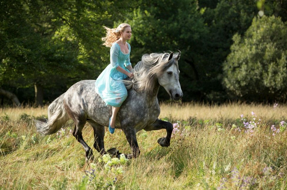 Cinderella First Look photo with Lily James