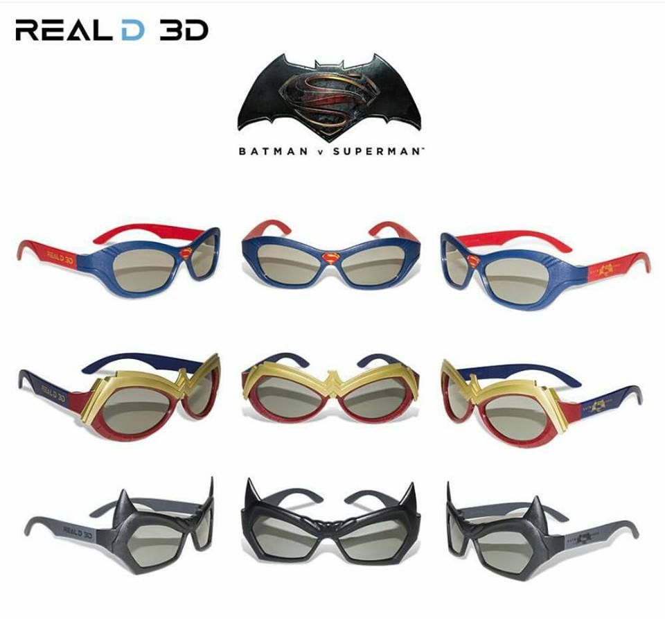 Batman V Superman 3D Glasses
